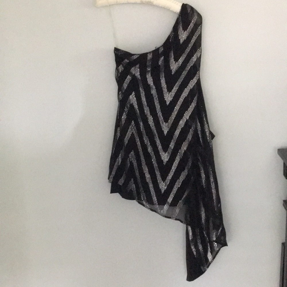 Guess by Marciano One-Shoulder Sequin Mini Dress (XS)